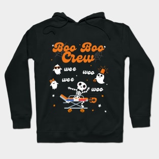 Wee Woo Wee Woo Boo Boo Crew Funny Halloween Hoodie